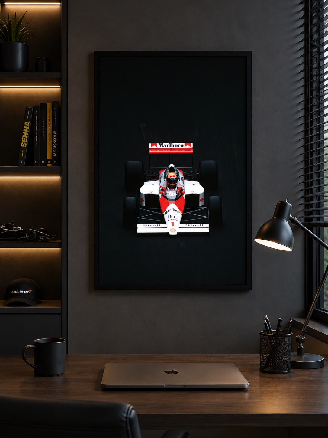 AYRTON SENNA - ÍCONE BRASILEIRO — quadro decorativo