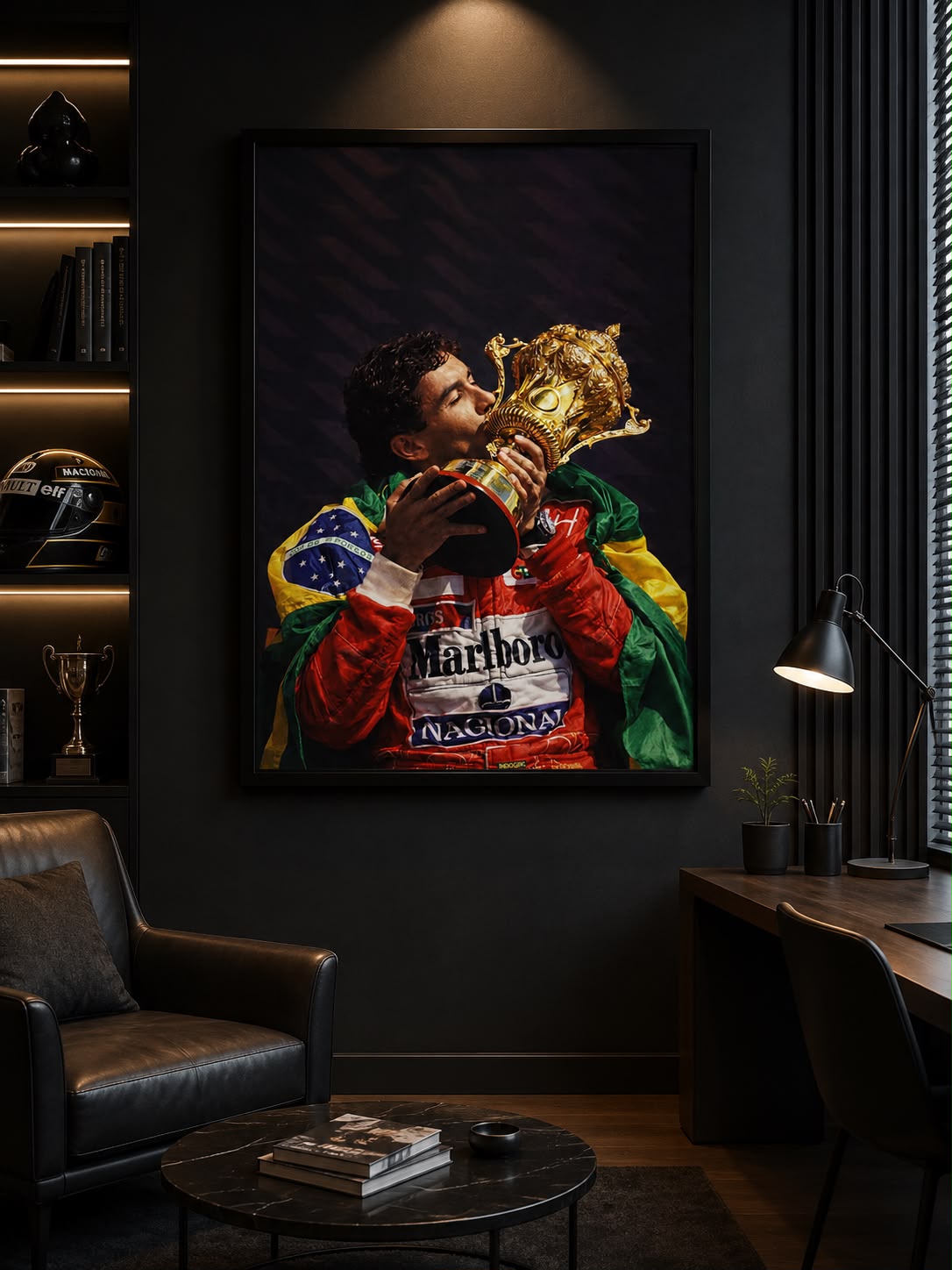 AYRTON SENNA - ESPÍRITO CAMPEÃO — quadro decorativo