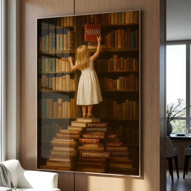 A ESCADA DO SUCESSO — quadro decorativo