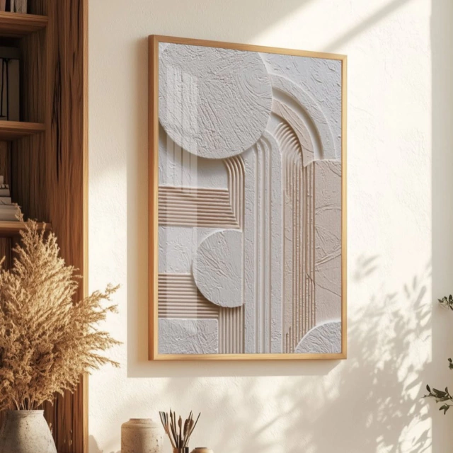 ABSTRATO 3D — quadro decorativo