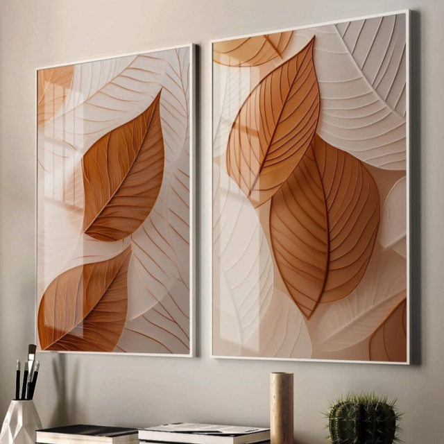 ABSTRATO DUPLA PRIMAVERA — quadro decorativo