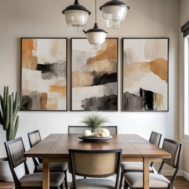 ABSTRATO ENTRE TONS E ESPAÇOS — quadro decorativo