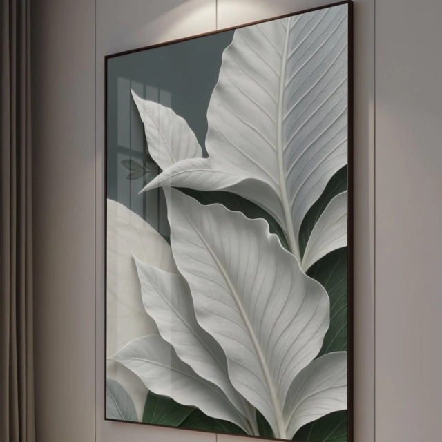 ABSTRATO FOLHAGEM NOBRE — quadro decorativo
