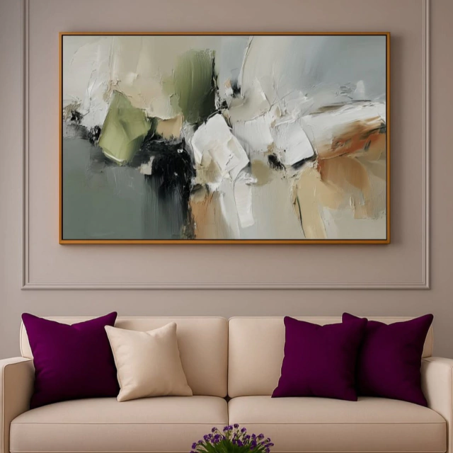 ABSTRATO HARMONIA REAL — quadro decorativo