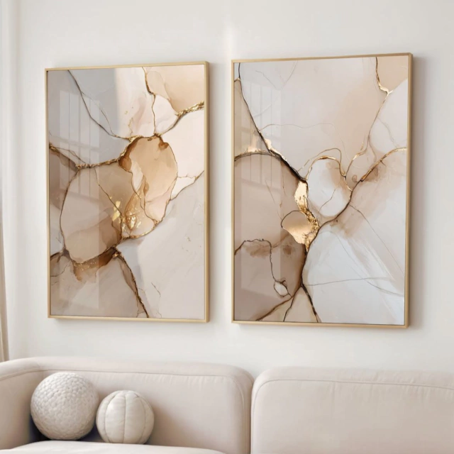 ABSTRATO LINHAS DE PEDRA — quadro decorativo