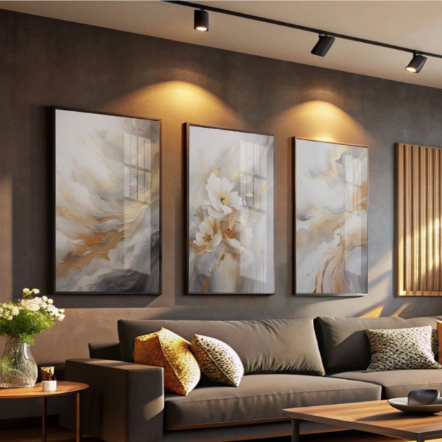 ABSTRATO MINIMALISMO EM TONS — quadro decorativo