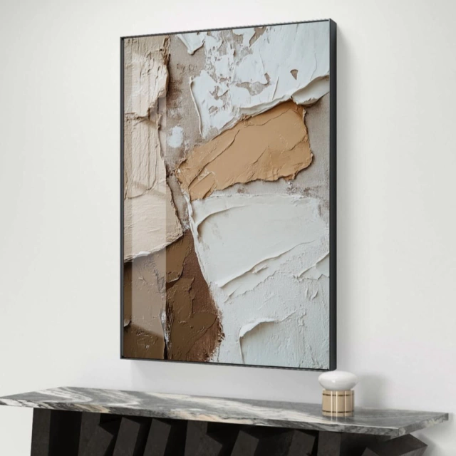ABSTRATO TONS TERROSOS — quadro decorativo