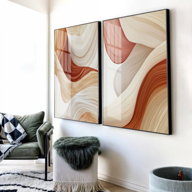 ABSTRATO TRAÇO & COR — quadro decorativo