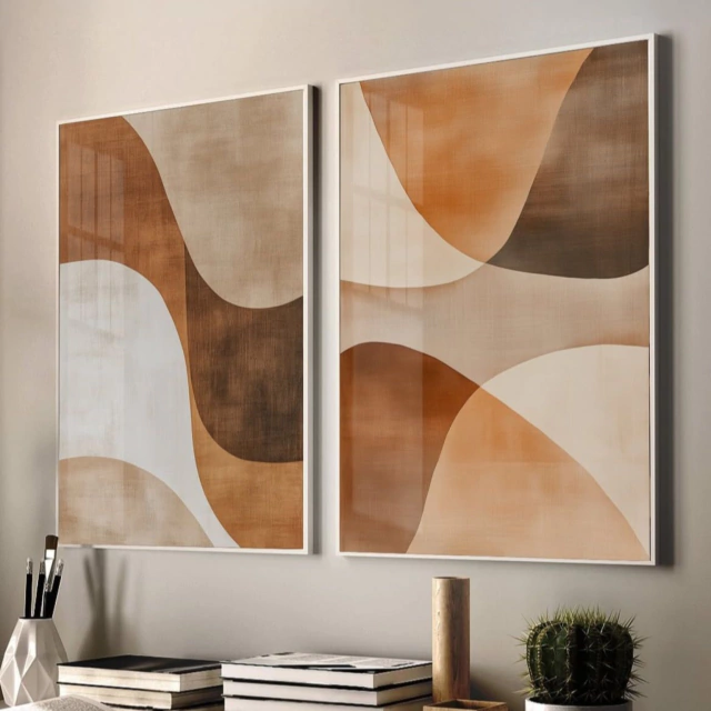 ABSTRATO VÉRTICE DUPLO — quadro decorativo