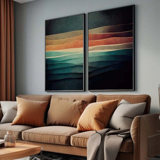 HORIZONTE EM CAMADAS — quadro decorativo