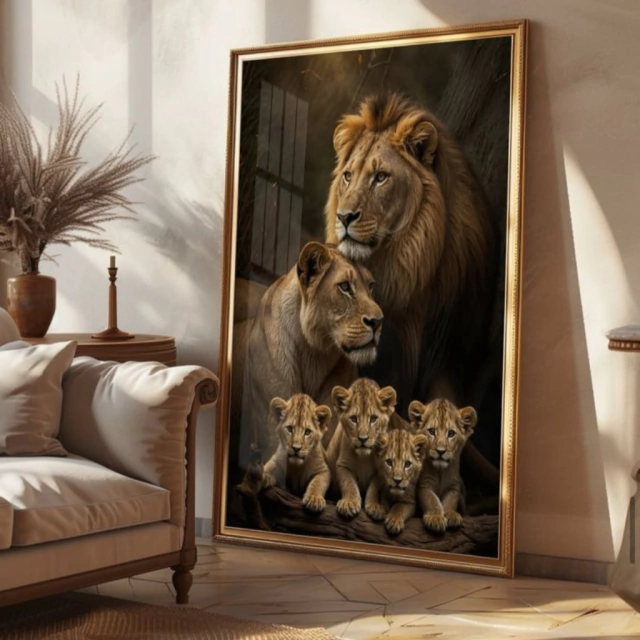 QUADRO A FORÇA DA MATILHA REAL — quadro decorativo