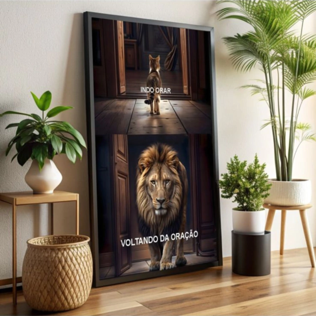 QUADRO A FORÇA DA ORAÇÃO — quadro decorativo