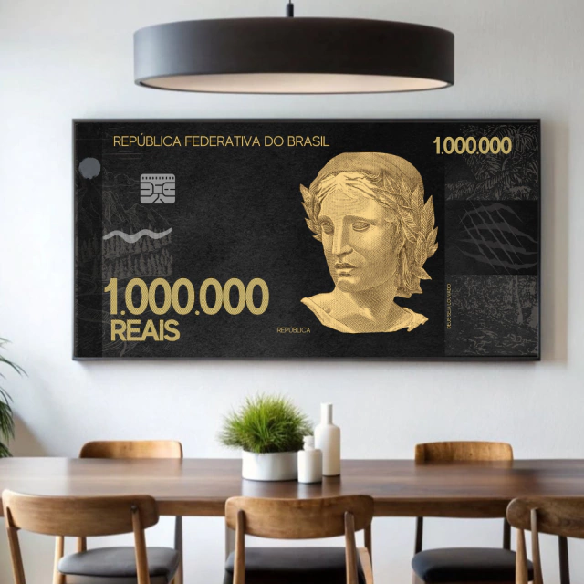 QUADRO A META É O MILHÃO — quadro decorativo