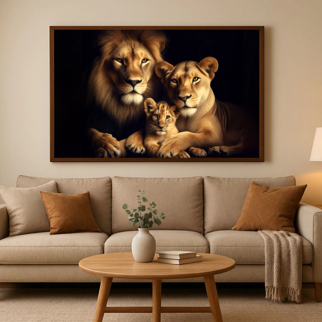 QUADRO AMOR E PROTEÇÃO — quadro decorativo