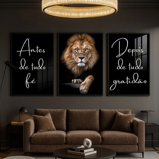 QUADRO - ANTES DE TUDO FÉ, DEPOIS DE TUDO GRATIDÃO — quadro decorativo