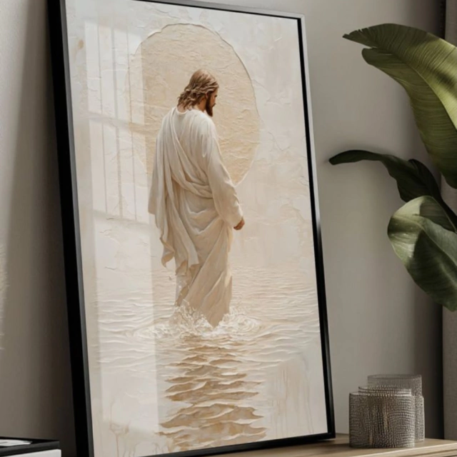 QUADRO CAMINHANDO COM CRISTO — quadro decorativo