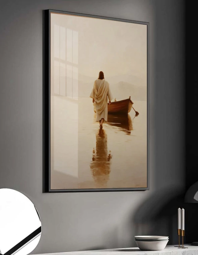 QUADRO CAMINHANDO COM O MESTRE — quadro decorativo