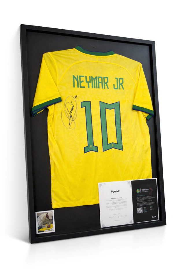 QUADRO + CAMISETA AUTOGRAFADA NEYMAR — quadro decorativo
