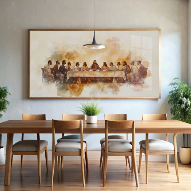 QUADRO COMUNHÃO SAGRADA — quadro decorativo