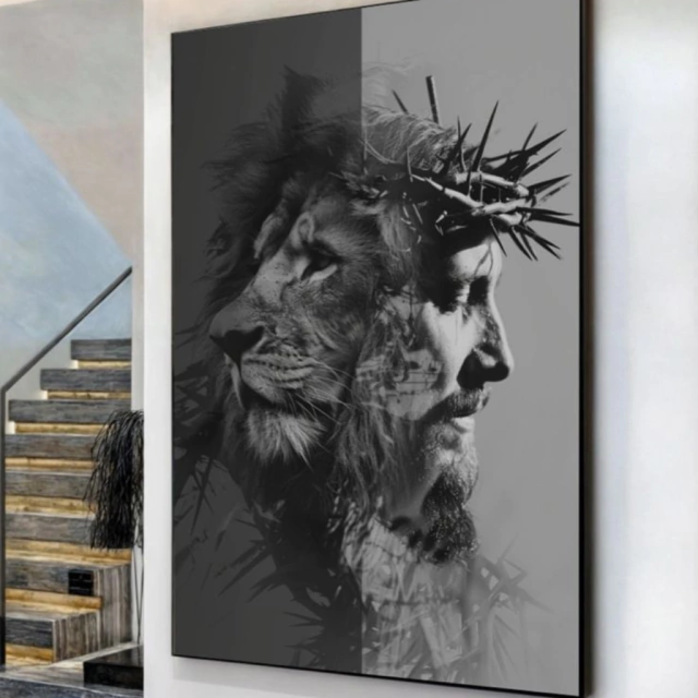 QUADRO FORÇA E FÉ — quadro decorativo