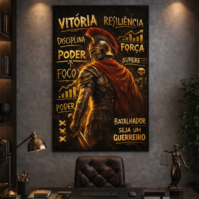 QUADRO FORÇA E HONRA — quadro decorativo