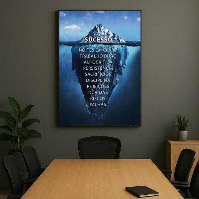 QUADRO ICEBERG DO SUCESSO — quadro decorativo