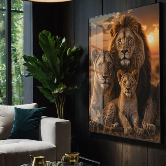QUADRO LAÇOS DE LEÃO — quadro decorativo