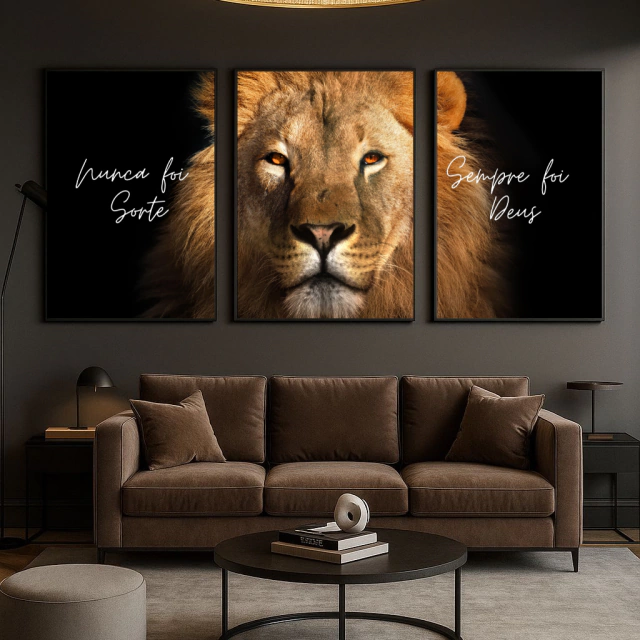 QUADRO - NUNCA FOI SORTE, SEMPRE FOI DEUS — quadro decorativo