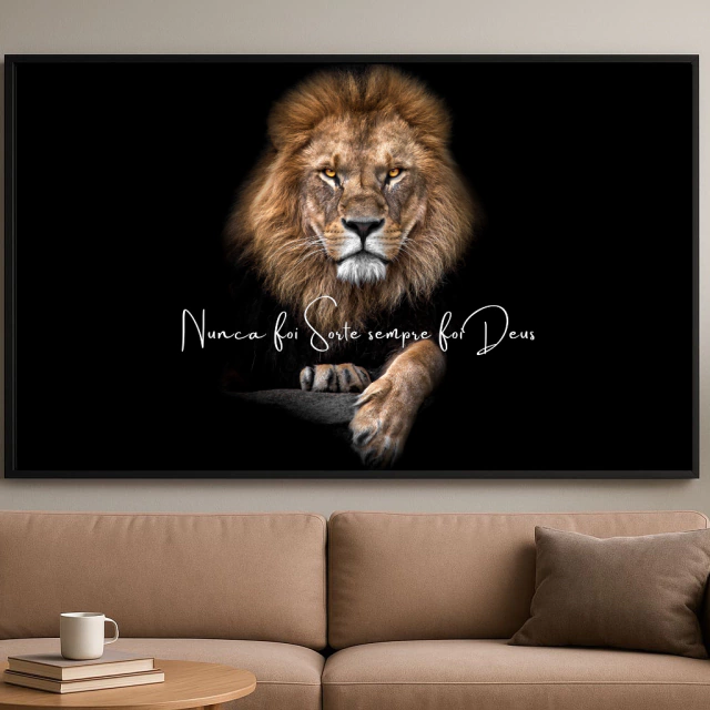 QUADRO - NUNCA FOI SORTE, SEMPRE FOI DEUS — quadro decorativo