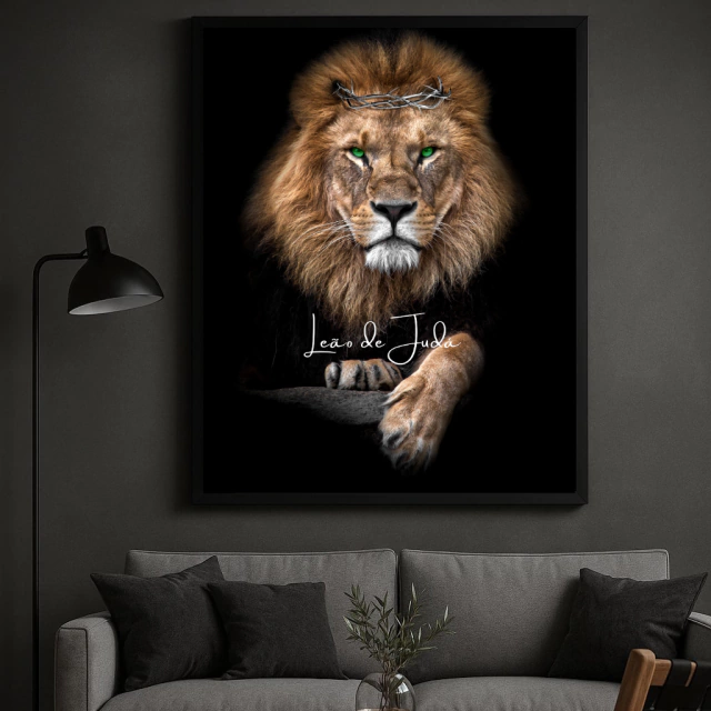 QUADRO O LEÃO DE JUDÁ — quadro decorativo