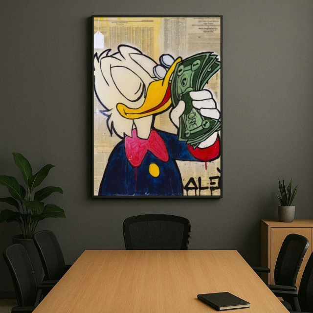 QUADRO O PATO MILIONÁRIO — quadro decorativo
