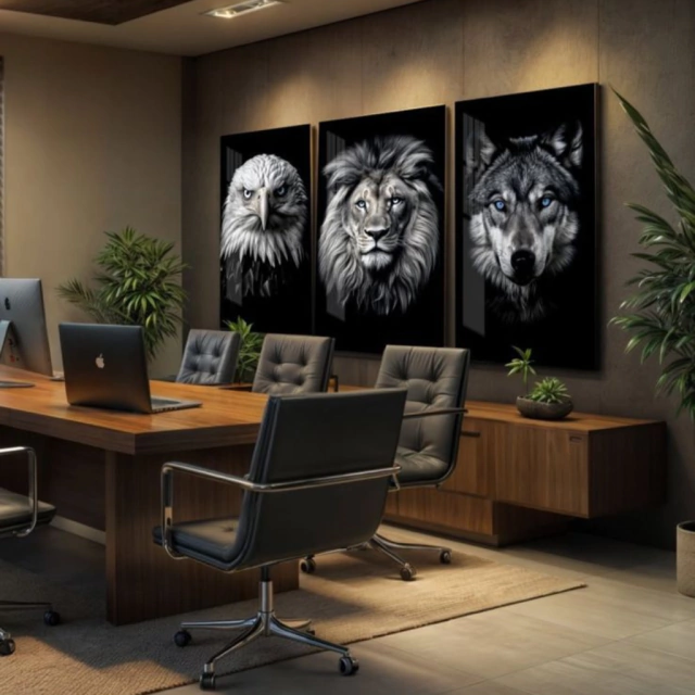 QUADRO - OLHAR, GARRA E CORAGEM — quadro decorativo