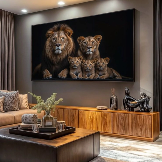 QUADRO REALEZA EM HARMONIA — quadro decorativo