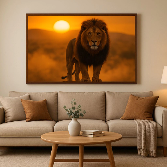 QUADRO REI DA SELVA — quadro decorativo
