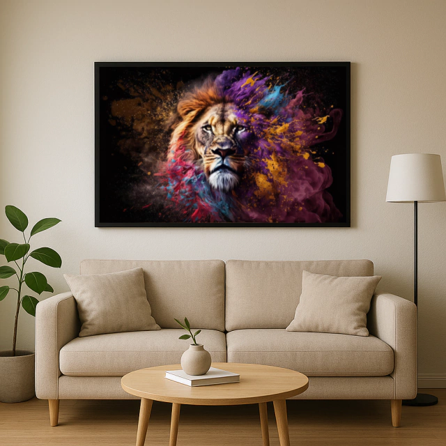 QUADRO REI EM CORES — quadro decorativo