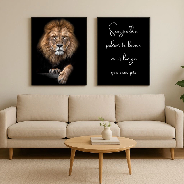 QUADRO - SEUS JOELHOS TE LEVAM MAIS LONGE — quadro decorativo