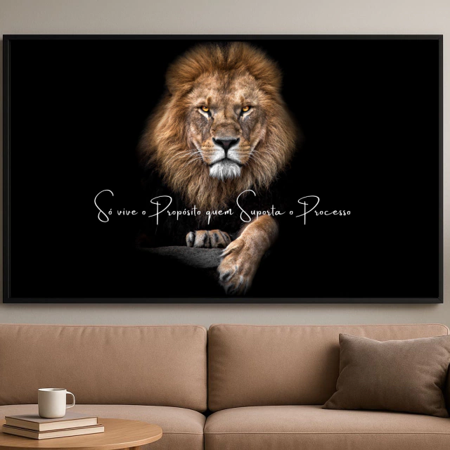 QUADRO - SÓ VIVE O PROPÓSITO, QUEM SUPORTA O PROCESSO — quadro decorativo